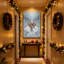 Ensemble de 3 reproductions d'art sur toile, "Christmas Reindeer In Snowy Forest Pathway"-382917900