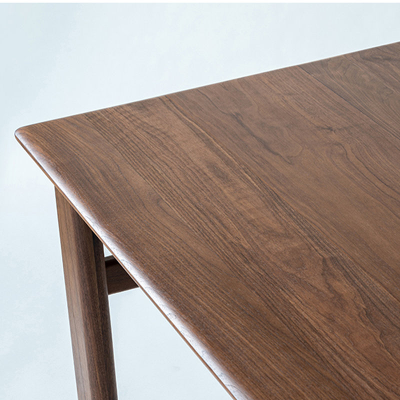 Walnut Solid Wood Dining Table, 37.4" W x 94.48" L