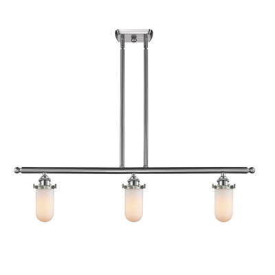 Luminaire suspendu linéaire à 3 lumières pour îlot de cuisine Calixta