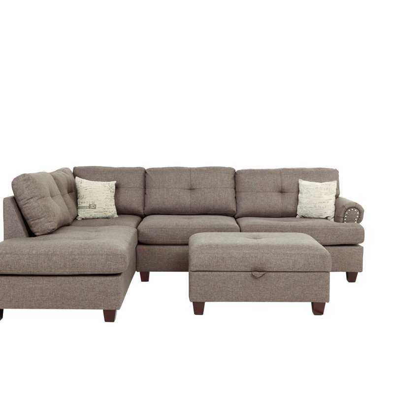 Canapé modulaire contemporain 3 pièces Mocha Dorris
