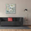 «Blue Gray Floral» par Silvia Vassileva, art mural sur toile-1967231553
