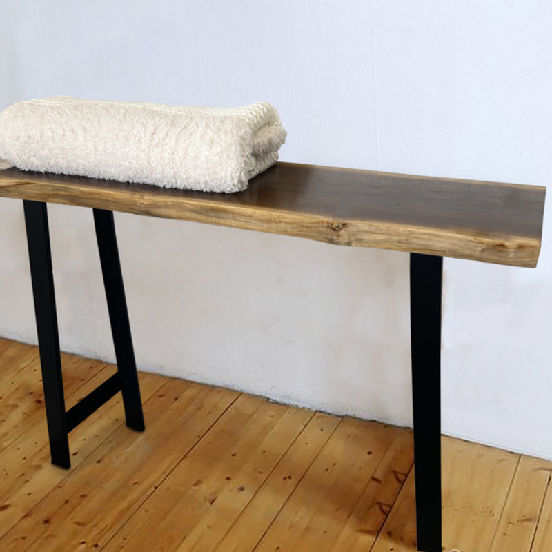 119.9cm Solid Wood Top Console Table