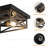 Vintage Farmhouse Flush Mount Ceiling Light Fixtures, 2-Light Hallway Kitchen Ceiling Light, Industrial Farmhouse Light Fixtures Ceiling Mount For Bedroom (Set of 2)-124548868-124548866