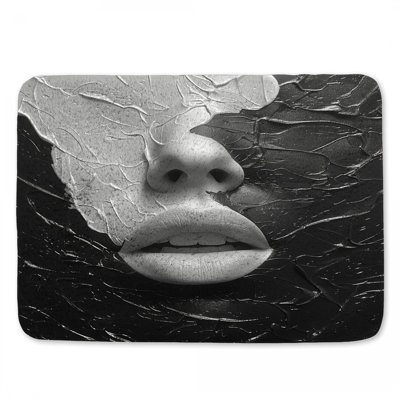 Tapis de bain monochrome