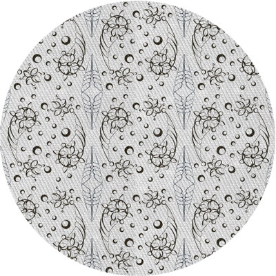 Noir Tapis décoratif