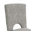 Chaise d'appoint de comptoir Funchess avec tissu gris en noir (2 par carton)