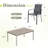 6-Person Rectangular Patio Dining Set With Stackable Textilene Chairs-474358753