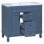 Ensemble de meuble-lavabo simple 35,9 po avec plateau Albreda-2073585015