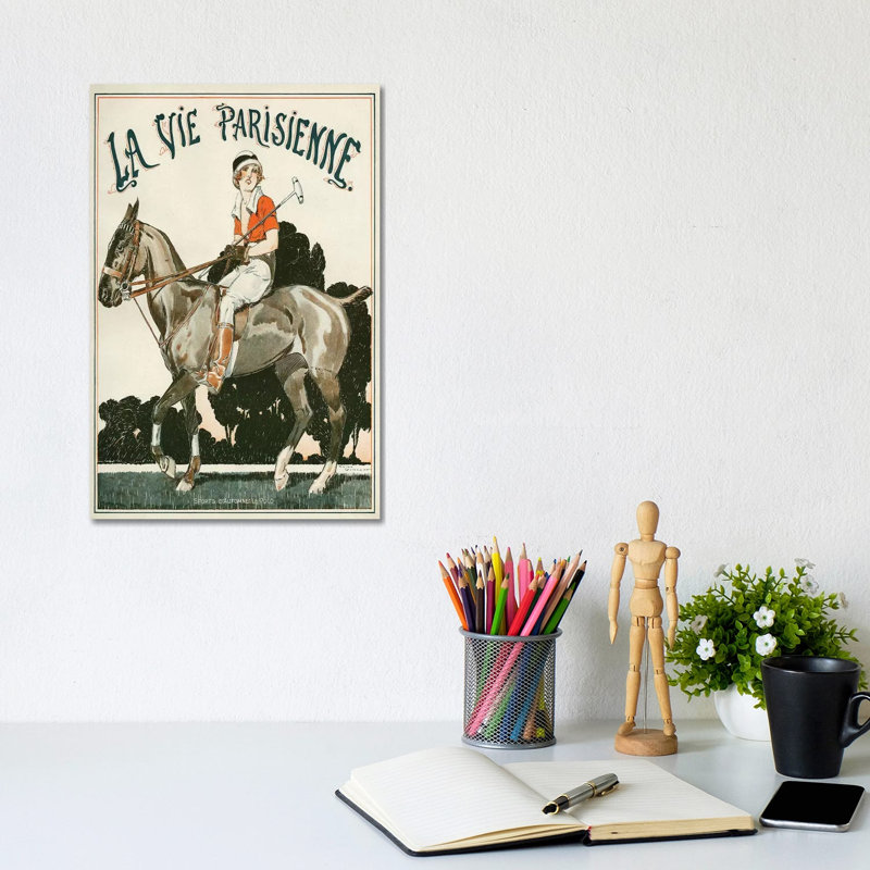 1919 La Vie Parisienne Magazine Cover by Rene Vincent - Wrapped Canvas Gallery-Wrapped Canvas Giclée, 20.32 cm H x 30.48 cm W