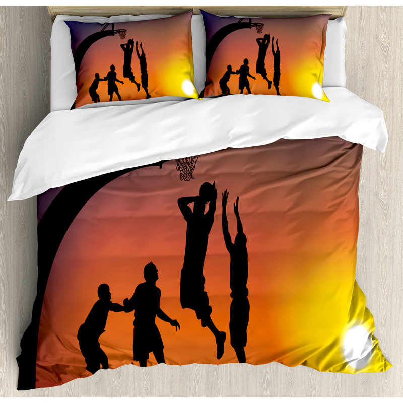 Teen Room Quilt Set, King Duvet Cover + 2 Standard Shams