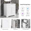 Meuble-lavabo moderne avec comptoir, deux tiroirs et porte-106849589