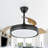 Aadvik 42" Retractable Ceiling Fan with LED Lights and Remote, 6-speed Reversible Fan-408065404-408065379