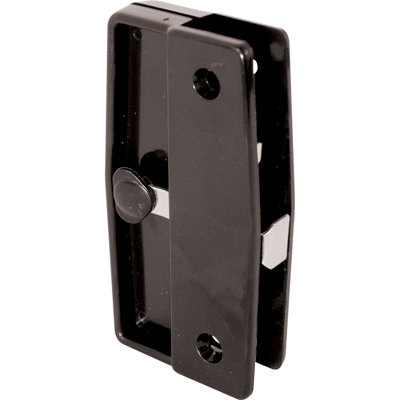 Prime-Line Black Plastic Mortise Style Screen Door Latch and Pull, for Academy and Better Bilt Sliding Screen Doors (Single Pack)