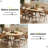 Extendable Round Dining Table For 4-8 People, Oval Dining Table