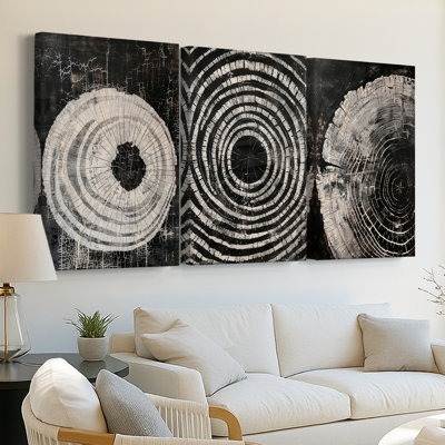 ABSTRACT Series Cxxxxi - Toile tendue sur mesure - 3 pièces