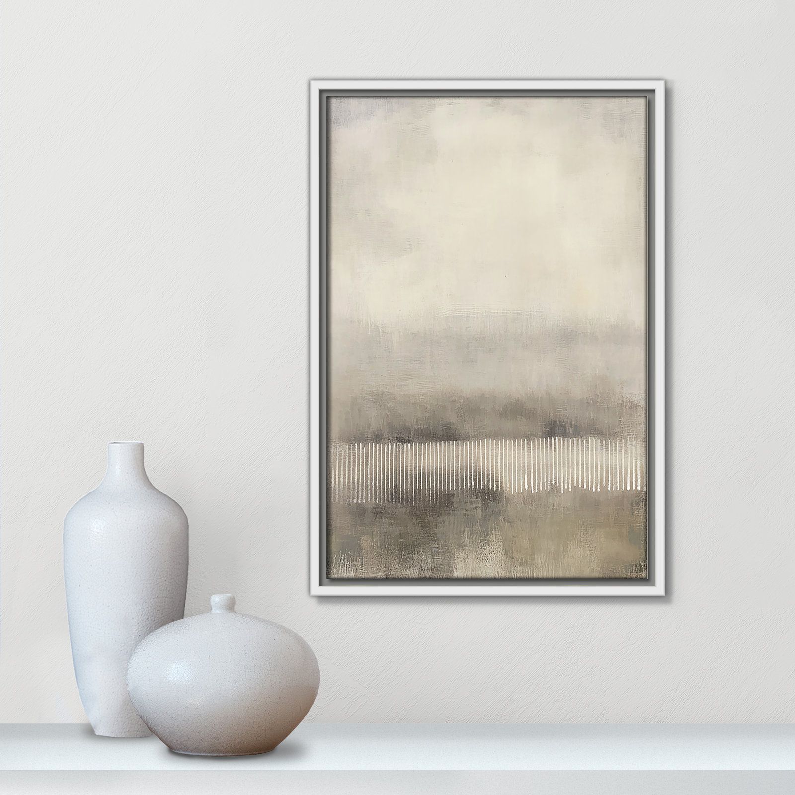 Balanced Silence I Print by Irena Orlov, 19.5" H x 13.5" W, White Floater