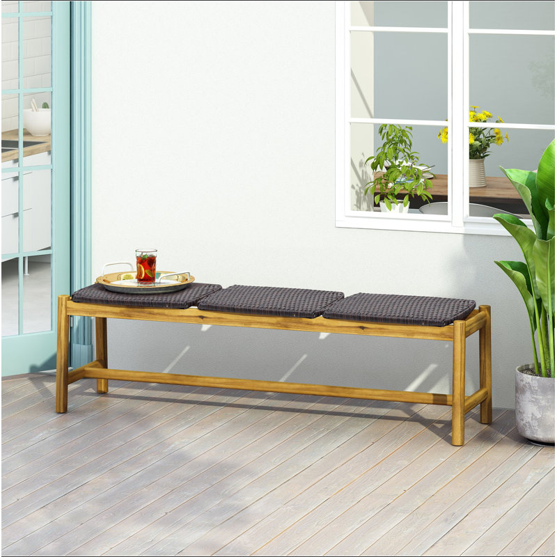 Banc 3 places Cambria, Brun