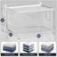 Sac de rangement transparent en plastique pliable avec fermeture à glissière et poignées pour vêtements et couvertures Sorbus 90L - paquet de 4-1454633713