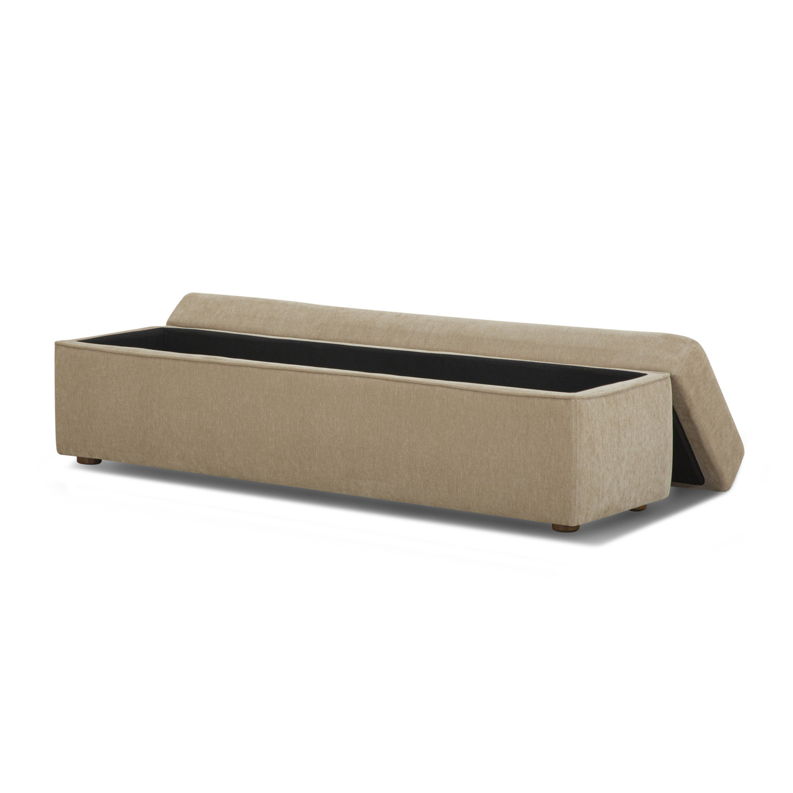 Mel Storage Bench, Honeycomb Taupe Chenille