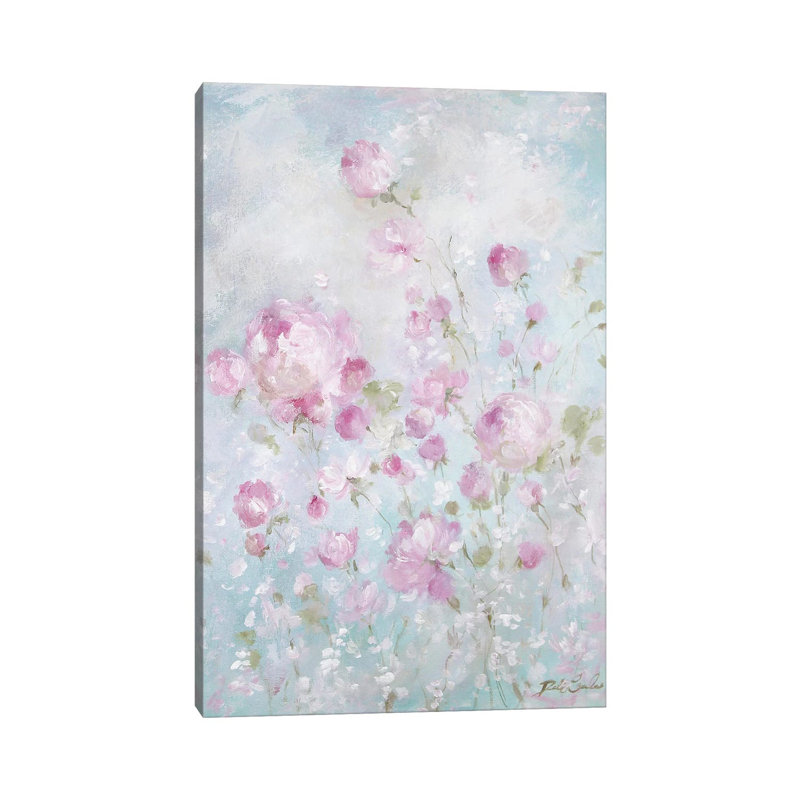 " Whispering Roses " by Debi Coules, 26" H x 18" W x 1.5" D, Wrapped Canvas, No Mat