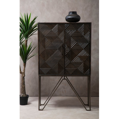 Sherouse 92cm Solid Wood Sideboard