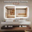 Modern ETL Certified LED Frameless Backlit Anti-Fog Dimmable Tempred 3-colour Temperatures Rectangular Vanity Mirror For Bathroom-668002648