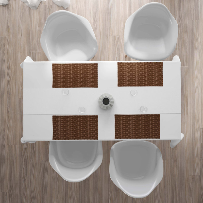 Polyester Geometric Rectangle Placemat