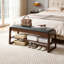Faux Leather Upholstered Bench-888562019