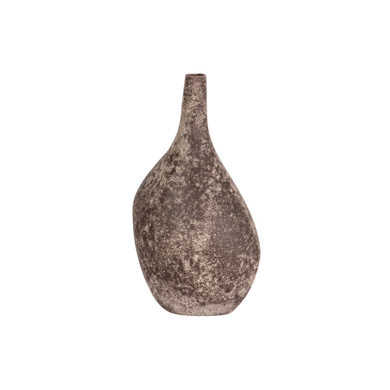 CERAMIC VASE 25X20x42 CM, Brown
