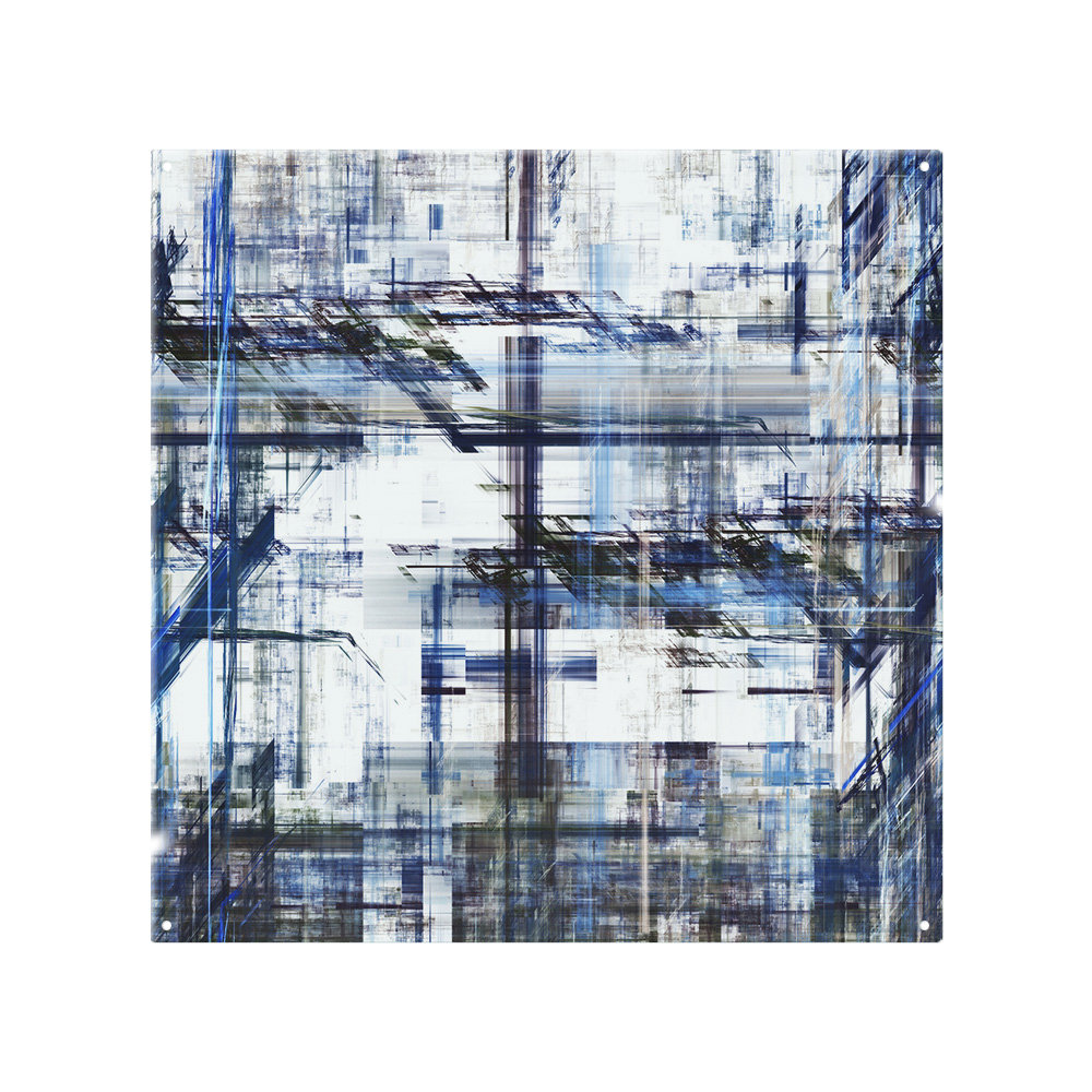 Blue Grunge Pattern Splash Back