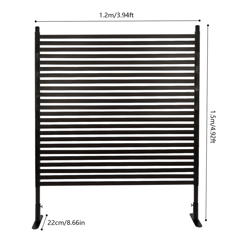 Privacy Fence Screen, 59.06" H x 47.24" W x 8.66" D