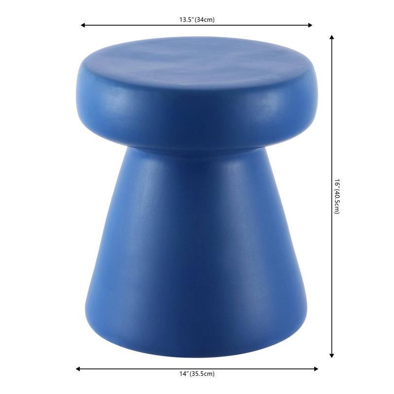 Simmons Top End Table, Cobalt Blue