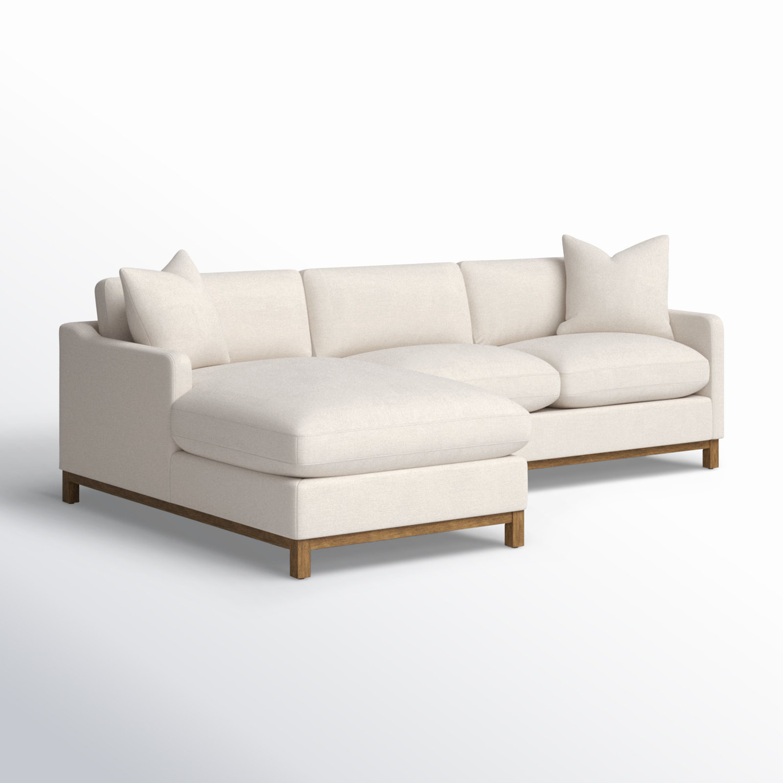 Cami 2 - Piece Upholstered Chaise Sectional, Left Hand Facing, Cloud Linen Blend