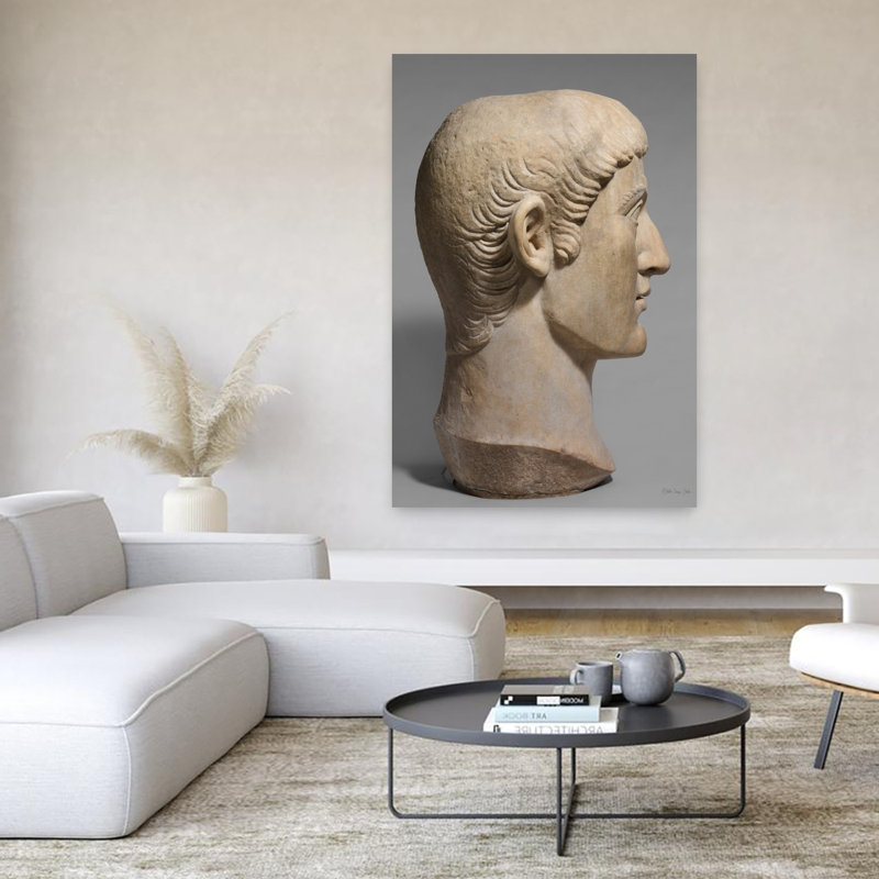 Empereur Constantin 1, art abstrait contemporain, H 60 po x l 40 po