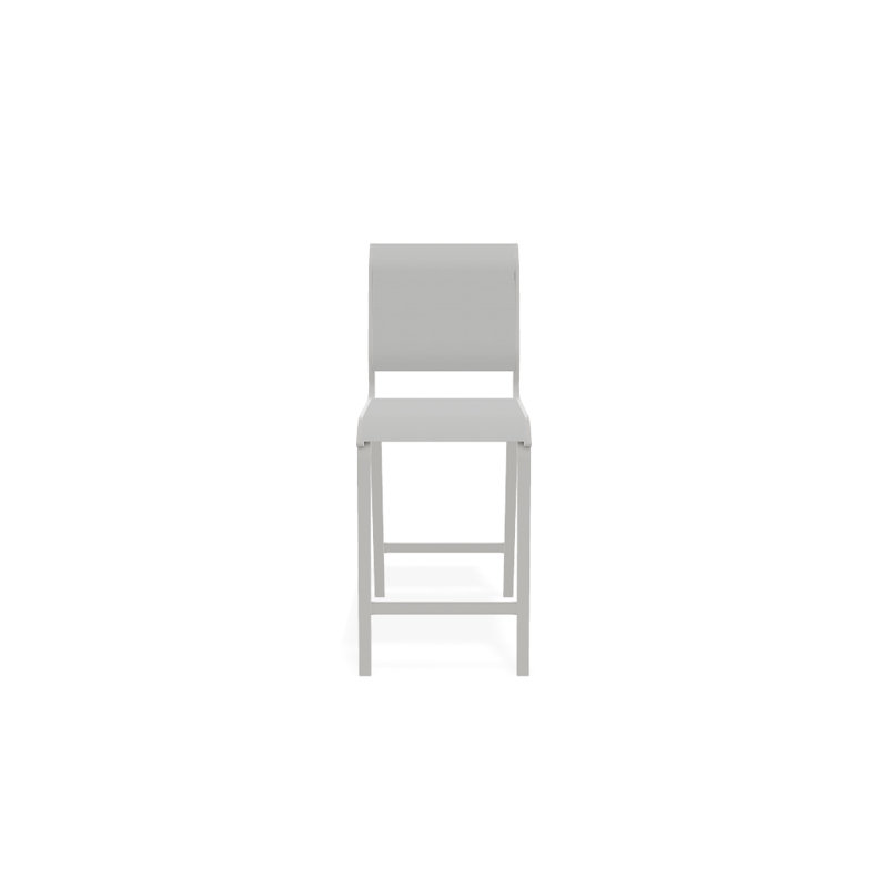 Tabouret de bar 26 po Holna, Blanc 6D Sunbrella®, Neige texturée