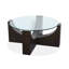Table ronde avec table de bout-77268085