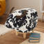 Velvet Cow Ottoman With Wooden Feet-1519070649