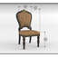Ensemble de 2 chaises d'appoint rembourrées