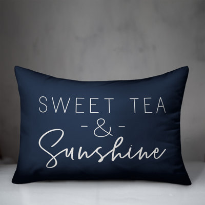 Textual Outdoor Throw Pillow
