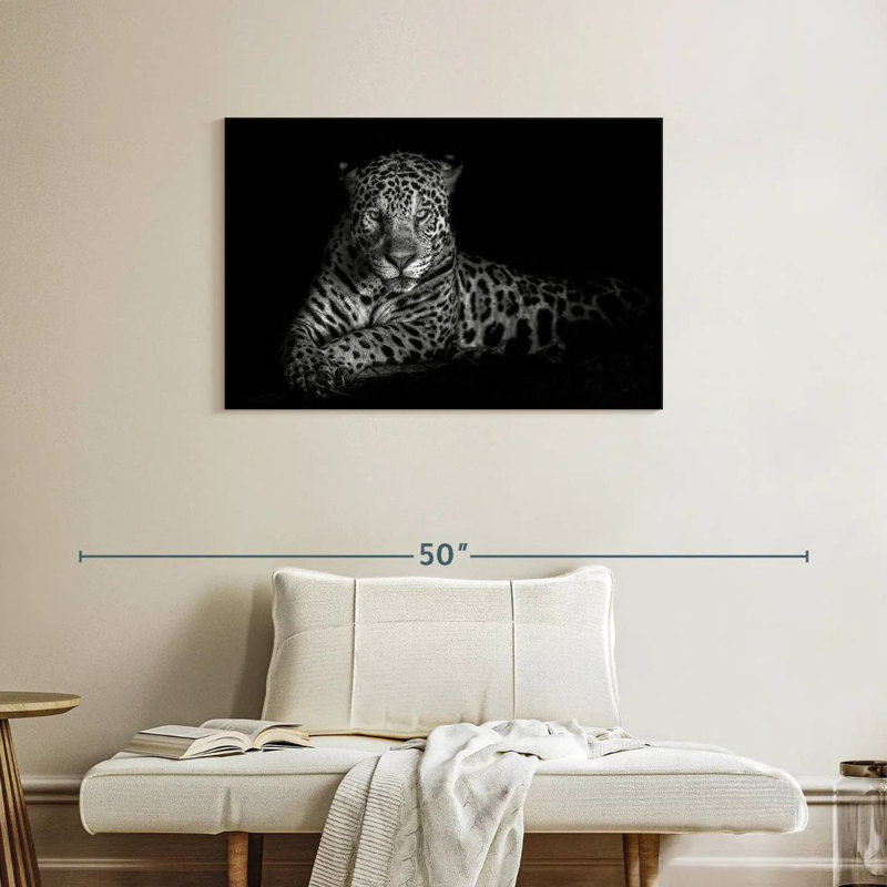 Brampt Blue Eyes Jaguar, 24" H x 36" W