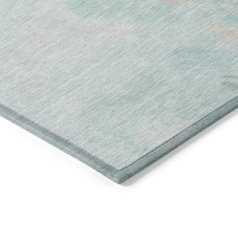 Tapis intérieur / extérieur lavable à la machine Cinead ACN1675 Seafoam, Rectangle 2 pi 6 po x 3 pi 10 po