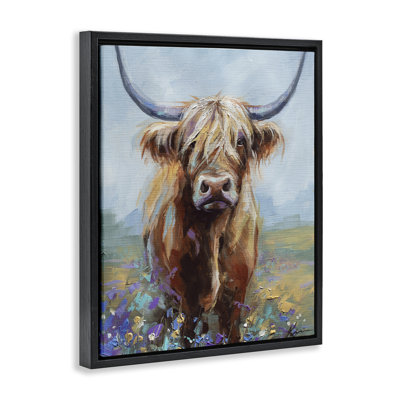 Cadre flottant Highland Cow
