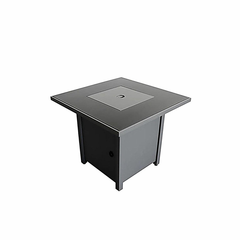 Outdoor family garden backyard fireplace pit, Gray