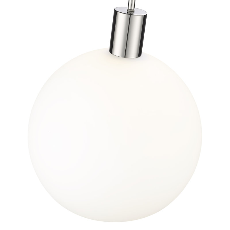 Luminaire suspendu 1 lumière Margo, Nickel poli