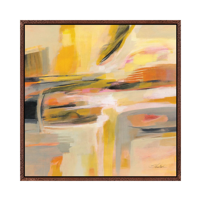 Happy Sunshine by Silvia Vassileva - Floater Frame Gallery-Wrapped Canvas Giclée on Canvas, Brown, 93.98 cm H x 93.98 cm W