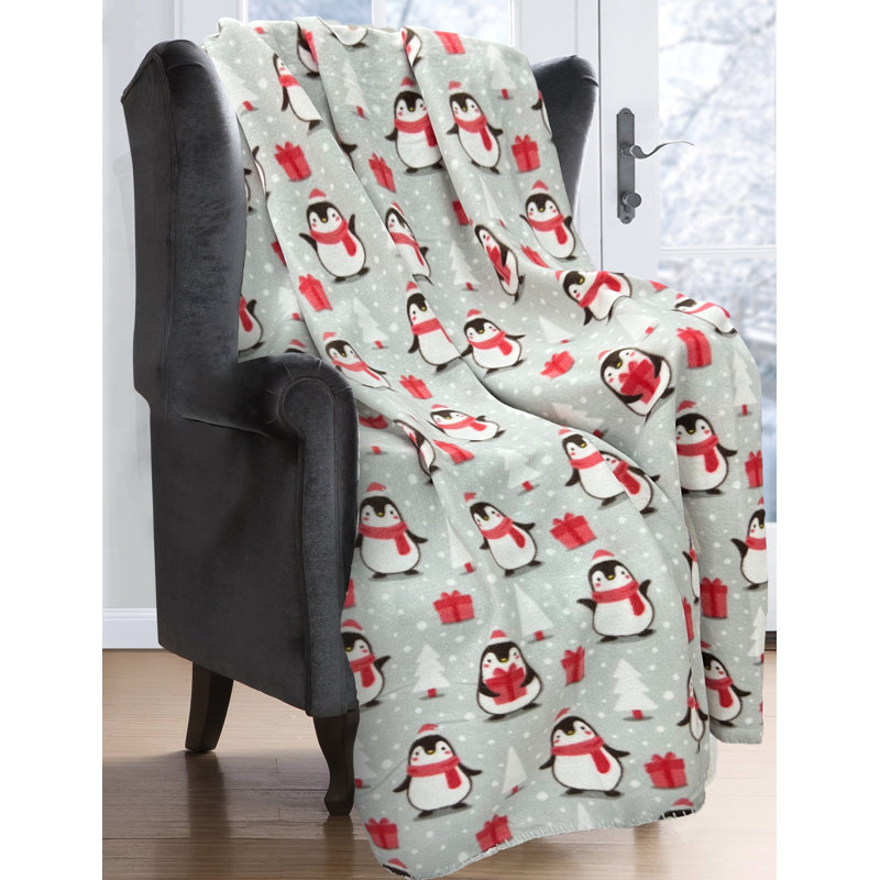 Alaythia Cute Supersoft Christmas Theme Character Blanket Throw