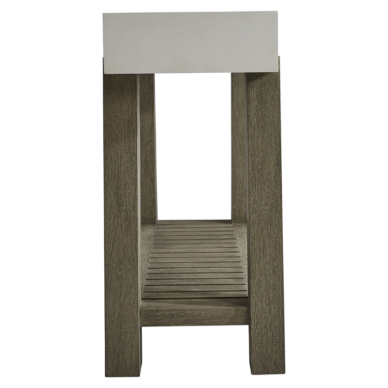 Rochelle Transitional 68'' White Rectangular Console Table with Storage