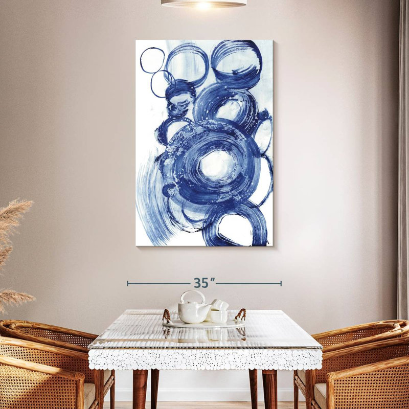 Étude du cercle bleu Avery II, H 48 po x l 32 po
