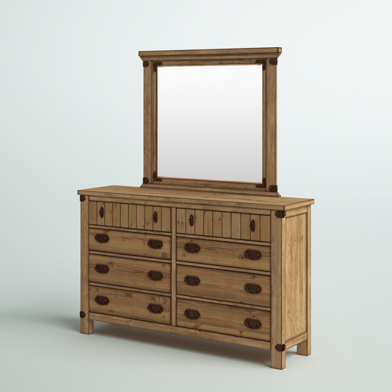 Commode et miroir 2 pièces Cedartown