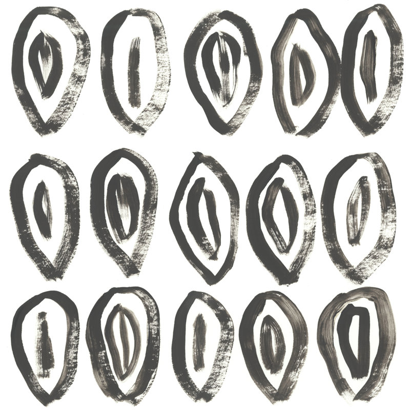 Mixed Signals II - Wrapped Canvas Painting, 30cm H x 30cm W